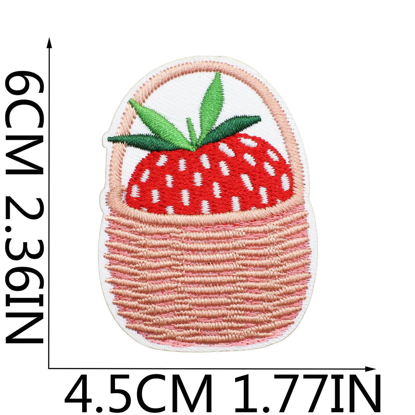 Iron-on Cute Strawberry Embroidered Patch