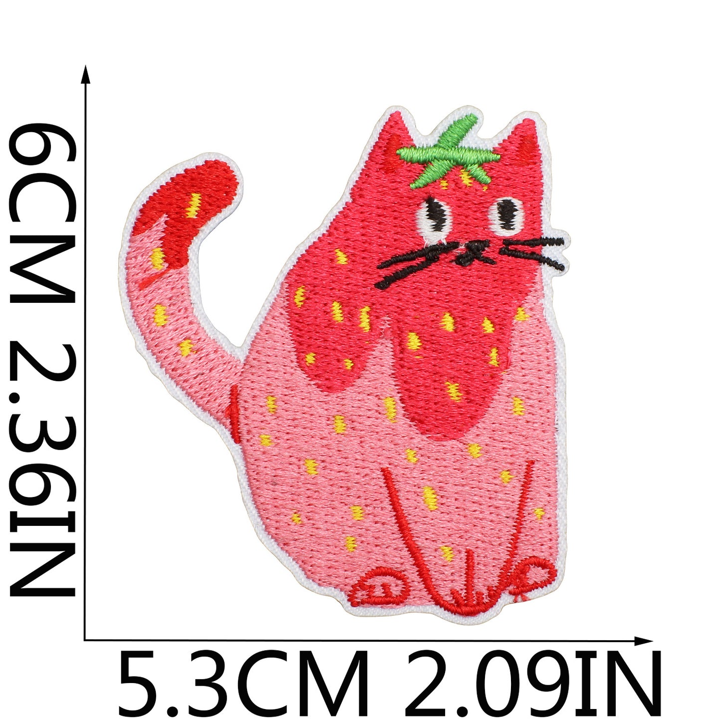 Iron-on Cute Strawberry Embroidered Patch