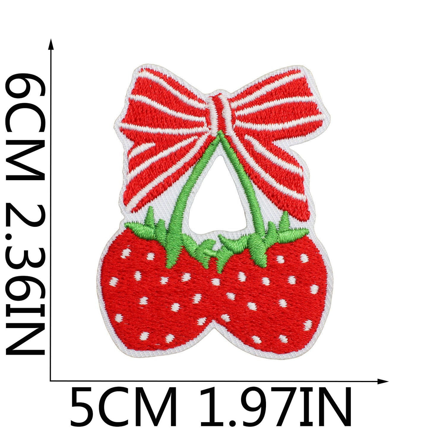 Iron-on Cute Strawberry Embroidered Patch