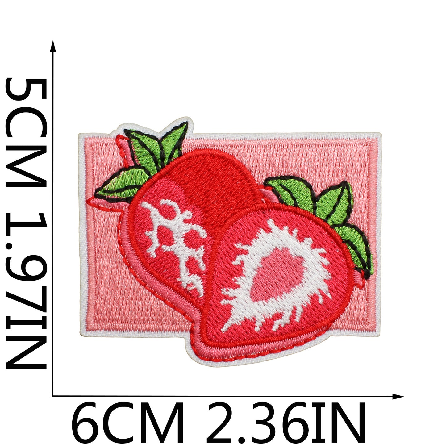 Iron-on Cute Strawberry Embroidered Patch