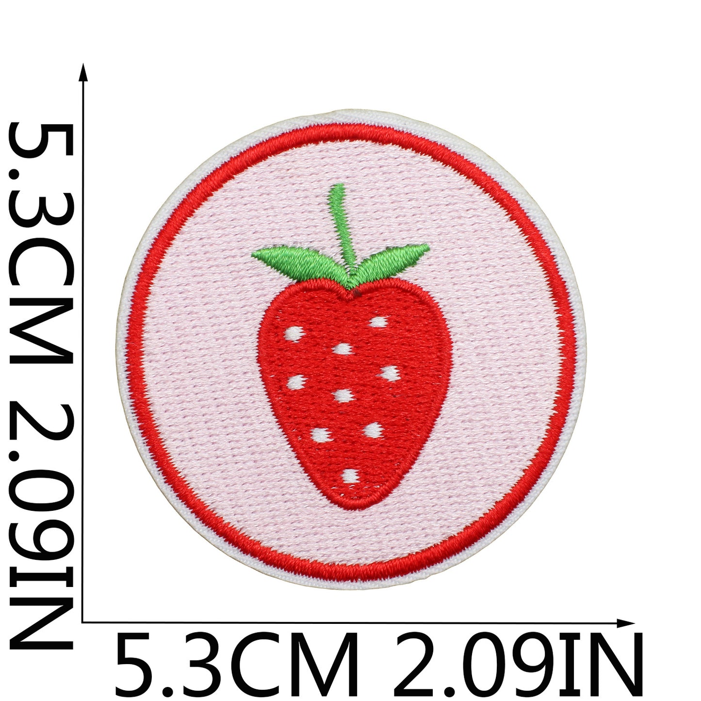 Iron-on Cute Strawberry Embroidered Patch