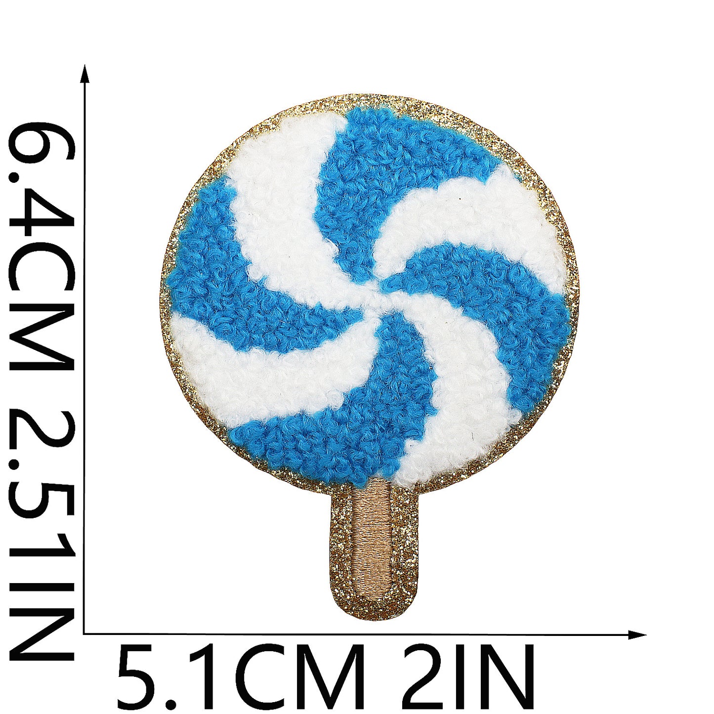Iron-on Cute Candy & Lollipop Chenille Embroidered Patch