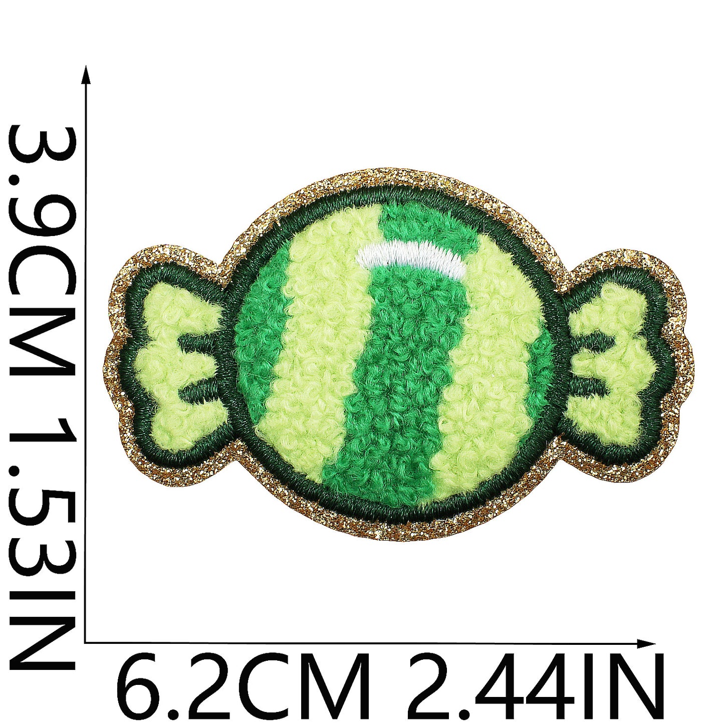Iron-on Cute Candy & Lollipop Chenille Embroidered Patch