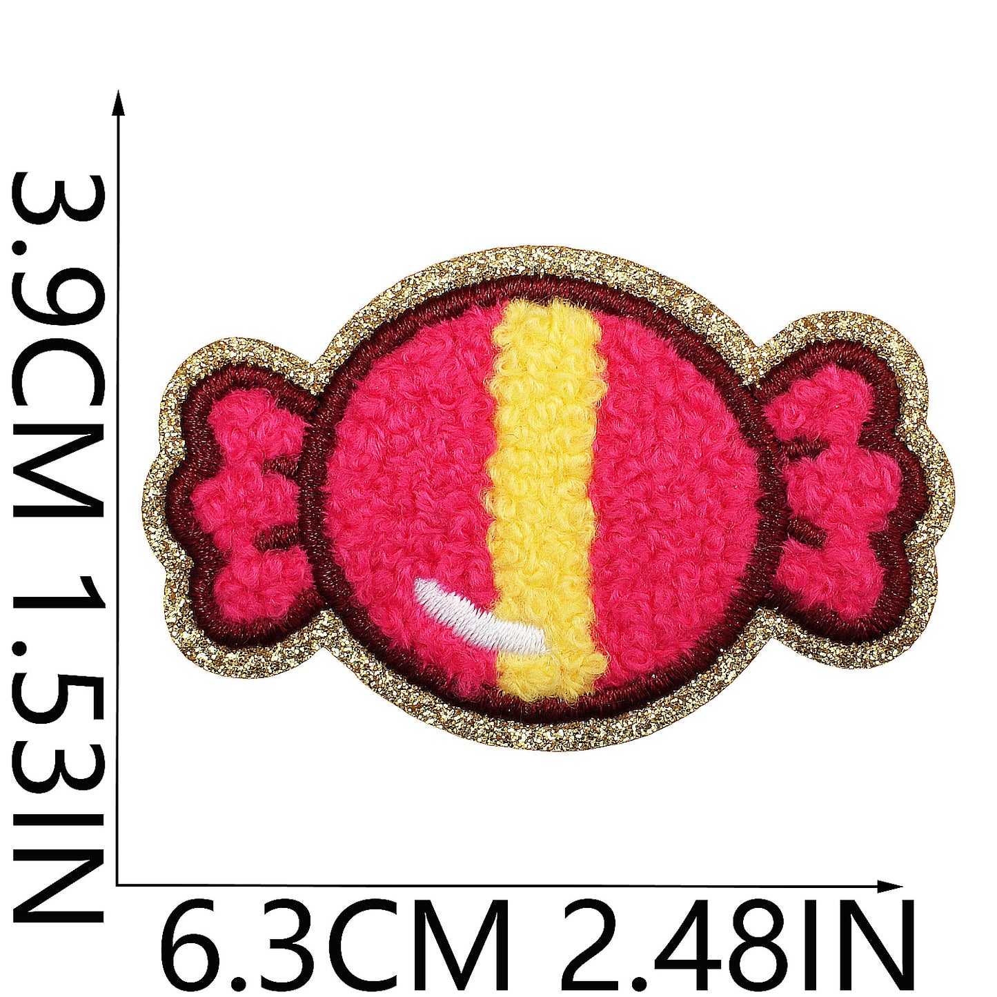 Iron-on Cute Candy & Lollipop Chenille Embroidered Patch