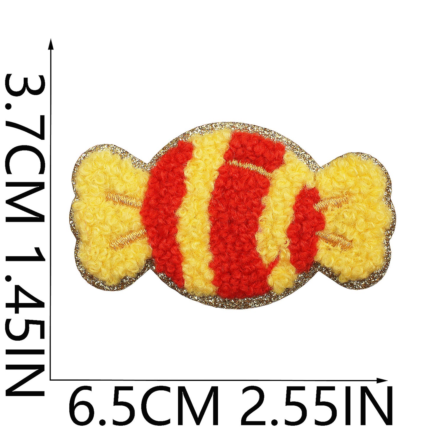 Iron-on Cute Candy & Lollipop Chenille Embroidered Patch