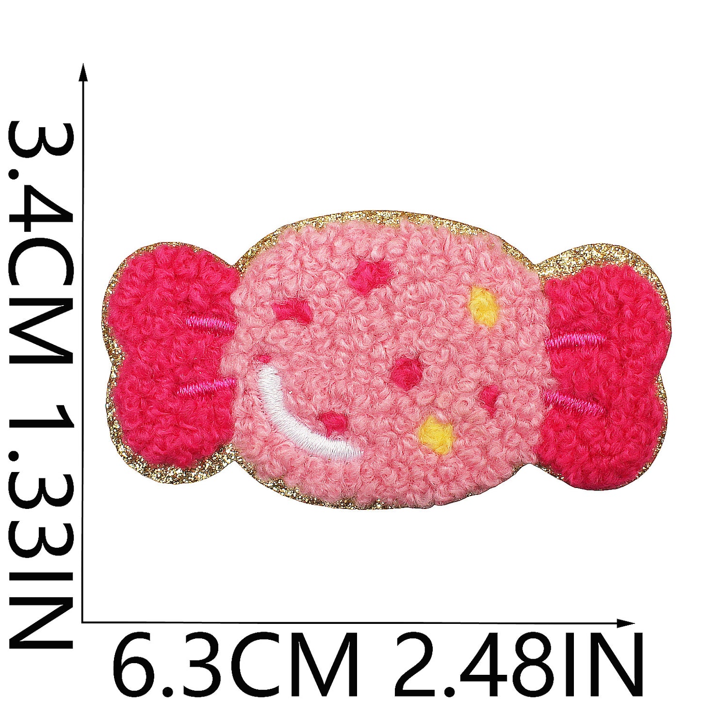 Iron-on Cute Candy & Lollipop Chenille Embroidered Patch