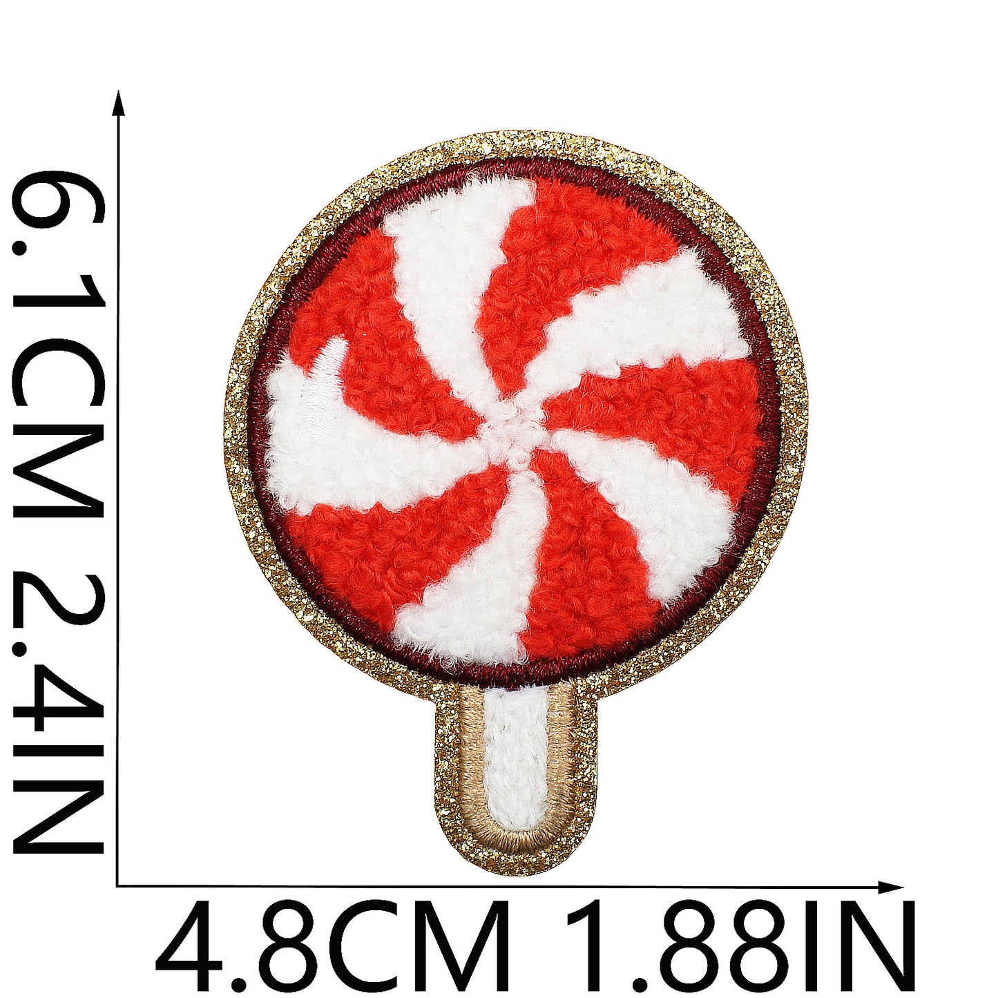 Iron-on Cute Candy & Lollipop Chenille Embroidered Patch