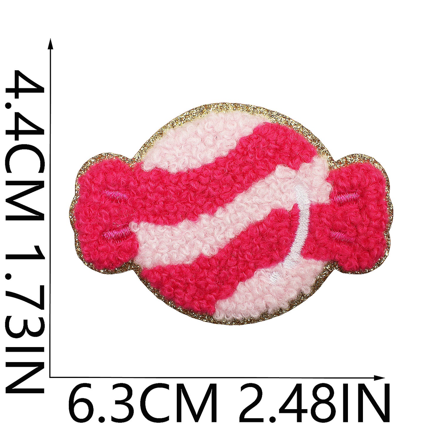 Iron-on Cute Candy & Lollipop Chenille Embroidered Patch