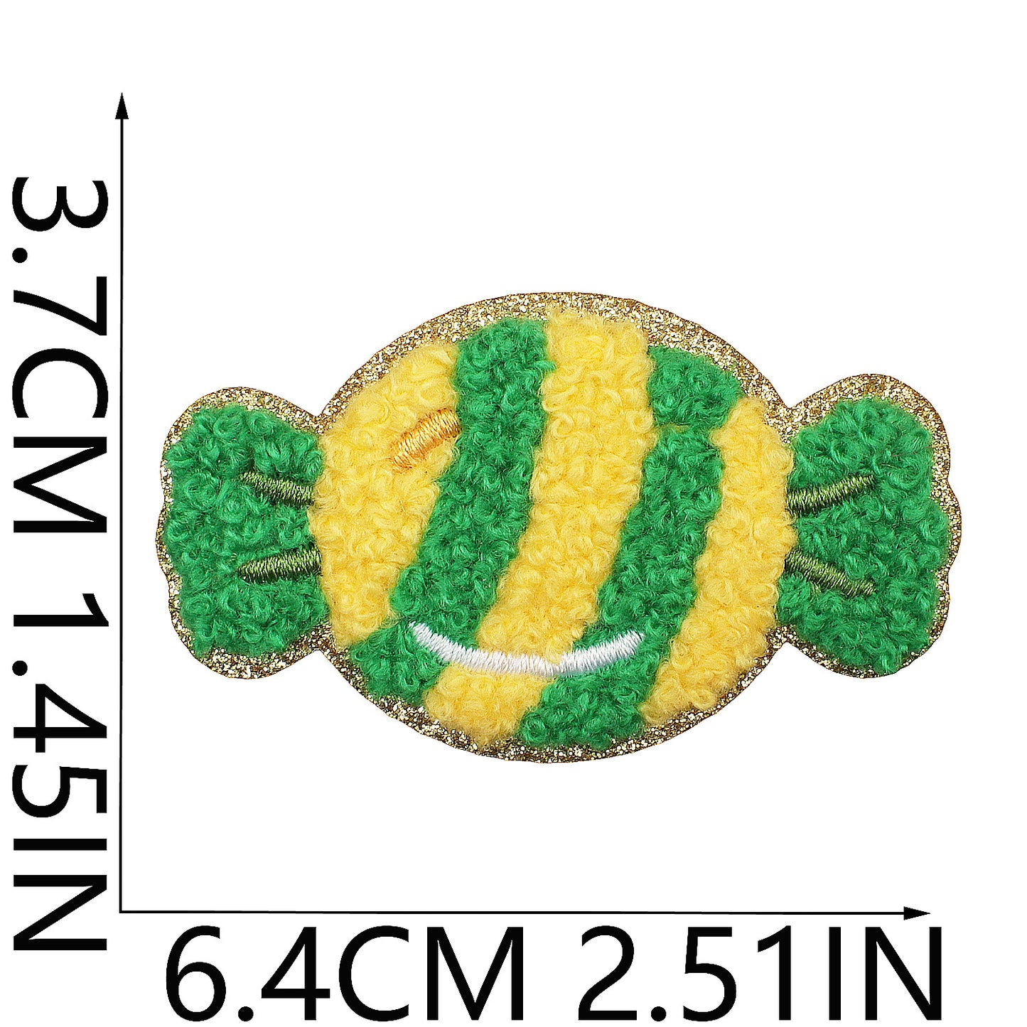 Iron-on Cute Candy & Lollipop Chenille Embroidered Patch