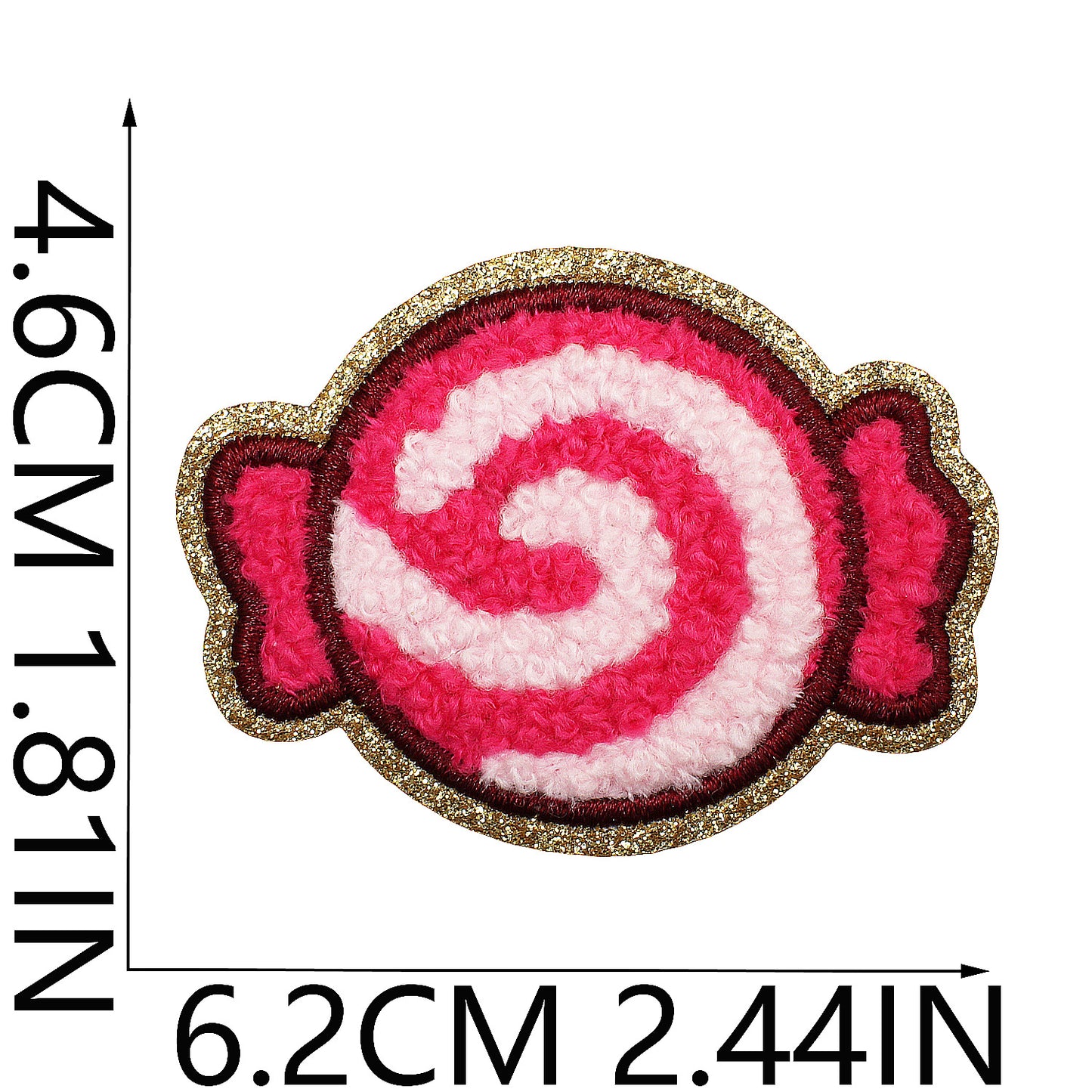 Iron-on Cute Candy & Lollipop Chenille Embroidered Patch