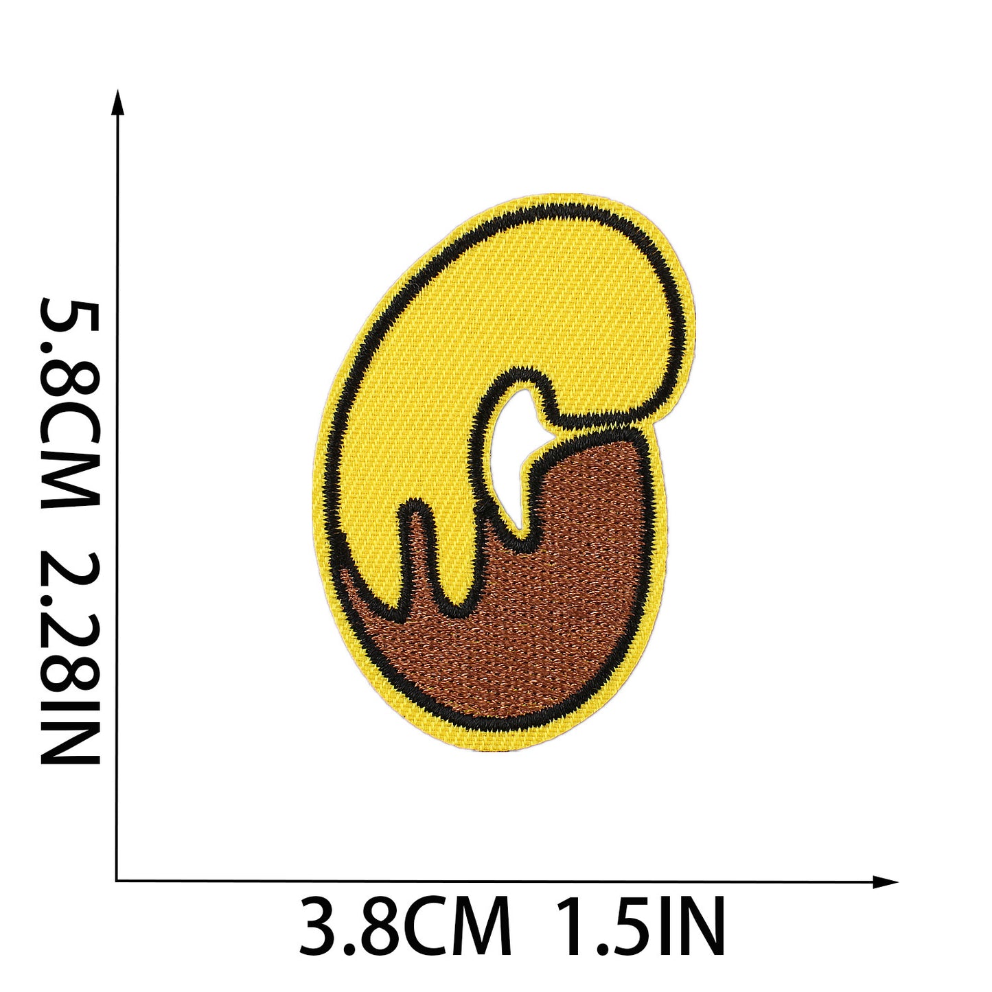 Cute Bee  Embroidered Letter Patches A-Z | Iron-On Alphabet