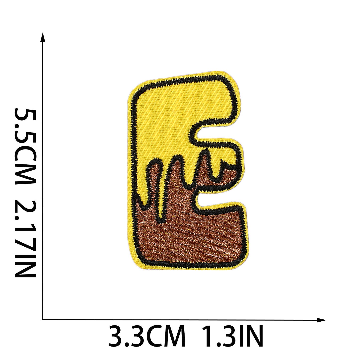 Cute Bee  Embroidered Letter Patches A-Z | Iron-On Alphabet