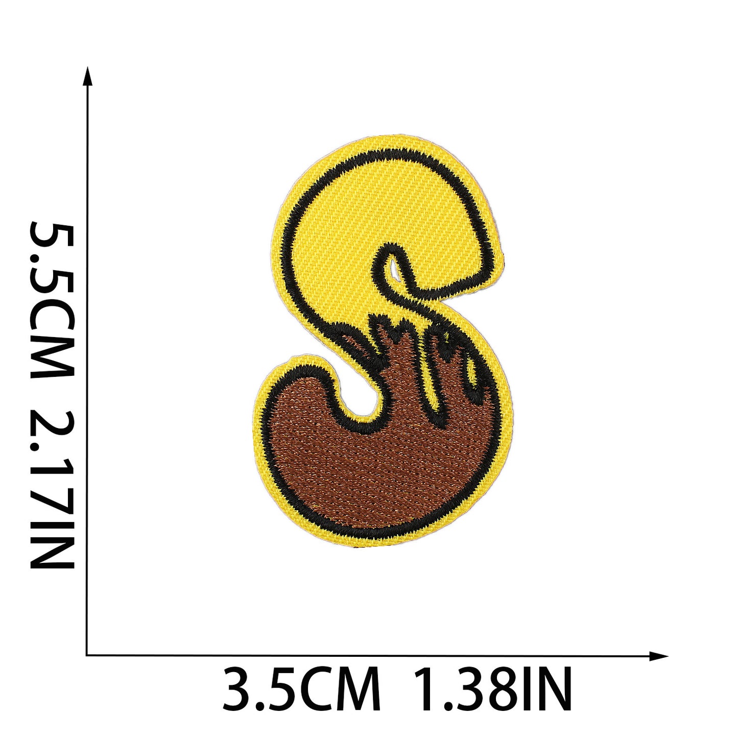 Cute Bee  Embroidered Letter Patches A-Z | Iron-On Alphabet