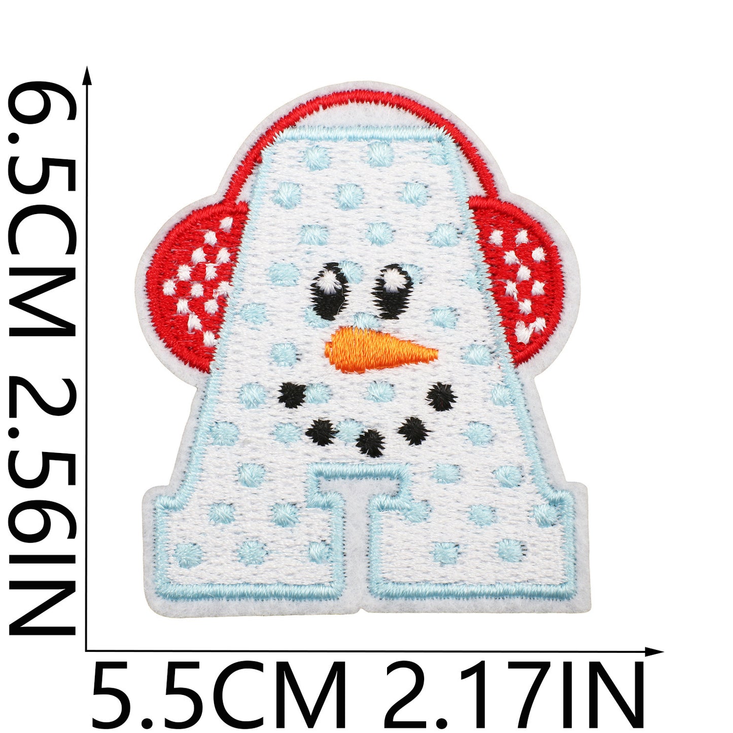 Winter Embroidered Letter Patches A-Z | Iron-On Alphabet