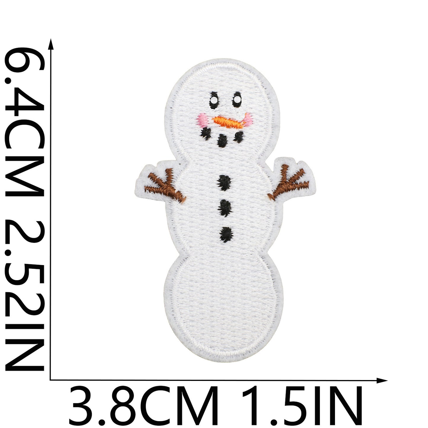 Winter Embroidered Letter Patches A-Z | Iron-On Alphabet