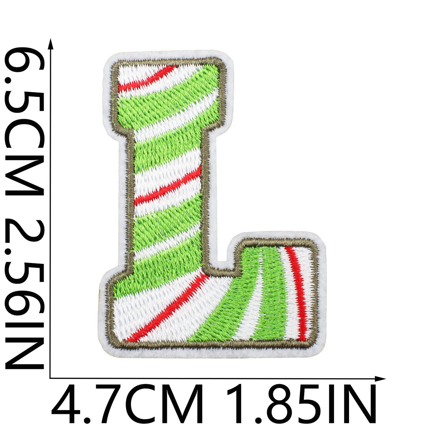 Winter Embroidered Letter Patches A-Z | Iron-On Alphabet