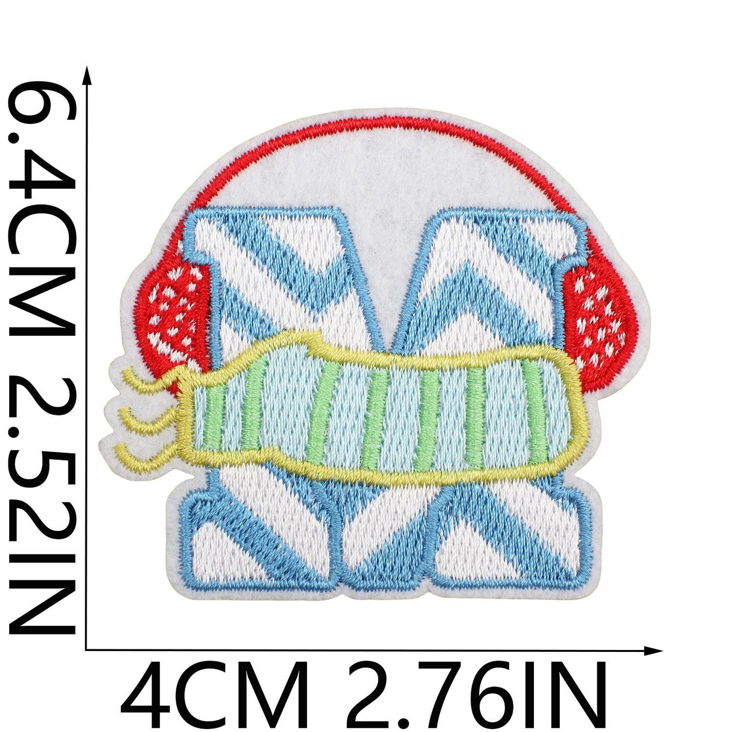 Winter Embroidered Letter Patches A-Z | Iron-On Alphabet