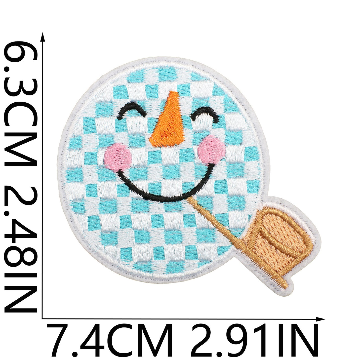 Winter Embroidered Letter Patches A-Z | Iron-On Alphabet