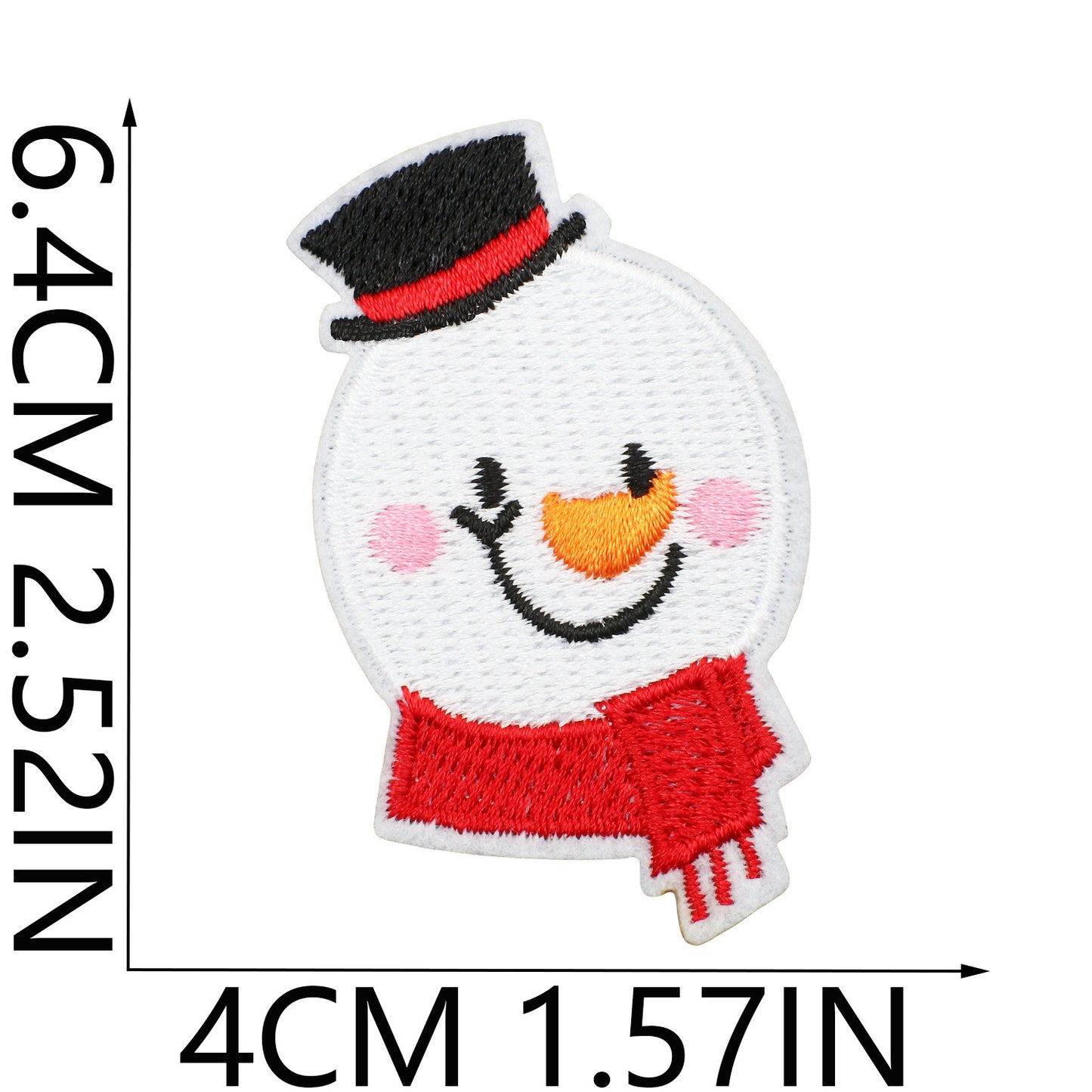 Winter Embroidered Letter Patches A-Z | Iron-On Alphabet