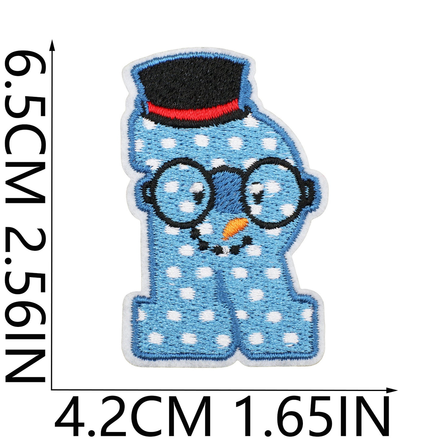 Winter Embroidered Letter Patches A-Z | Iron-On Alphabet