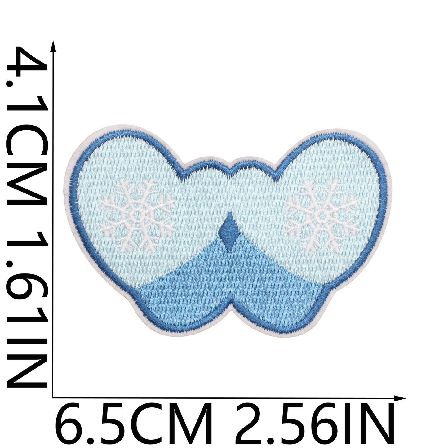 Winter Embroidered Letter Patches A-Z | Iron-On Alphabet