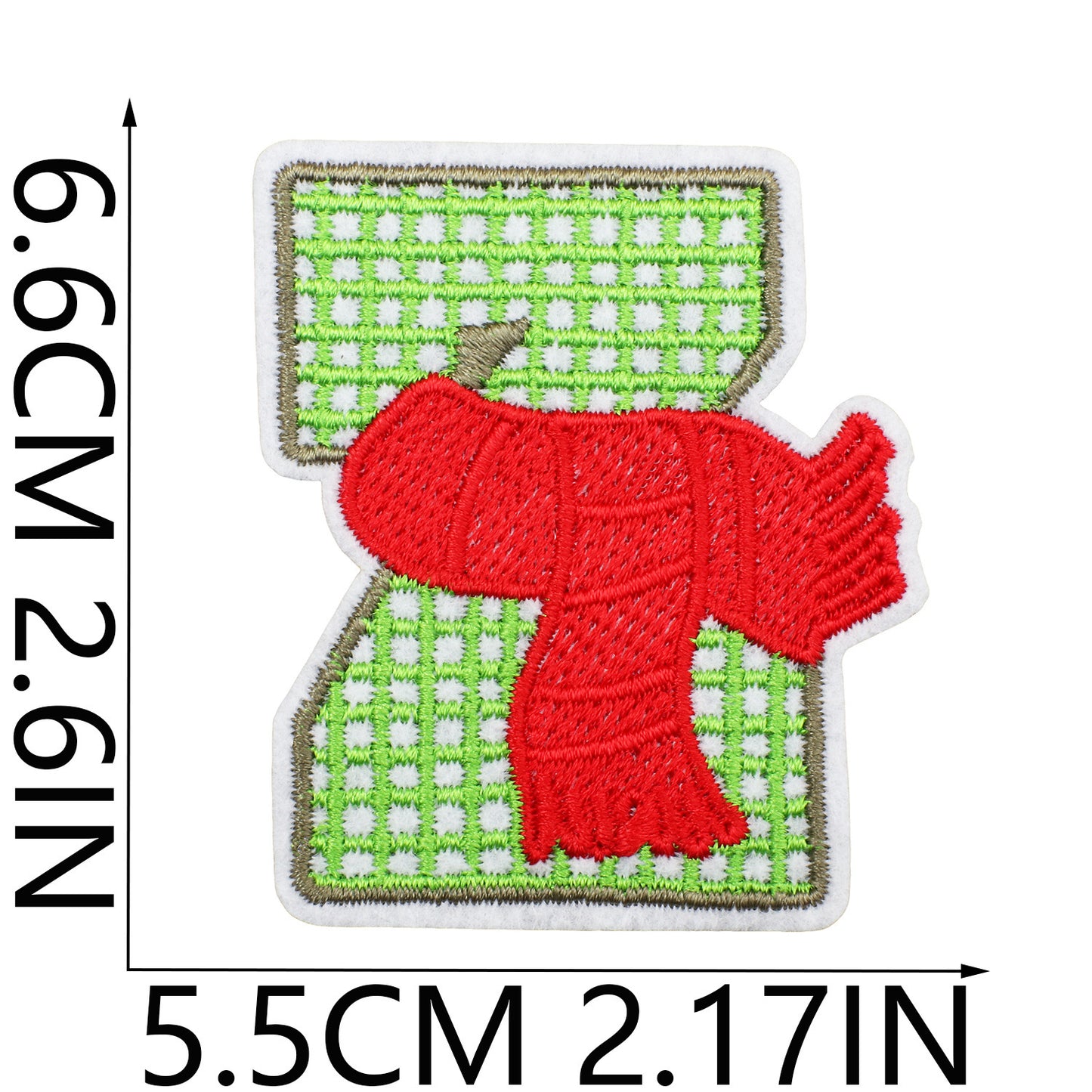 Winter Embroidered Letter Patches A-Z | Iron-On Alphabet