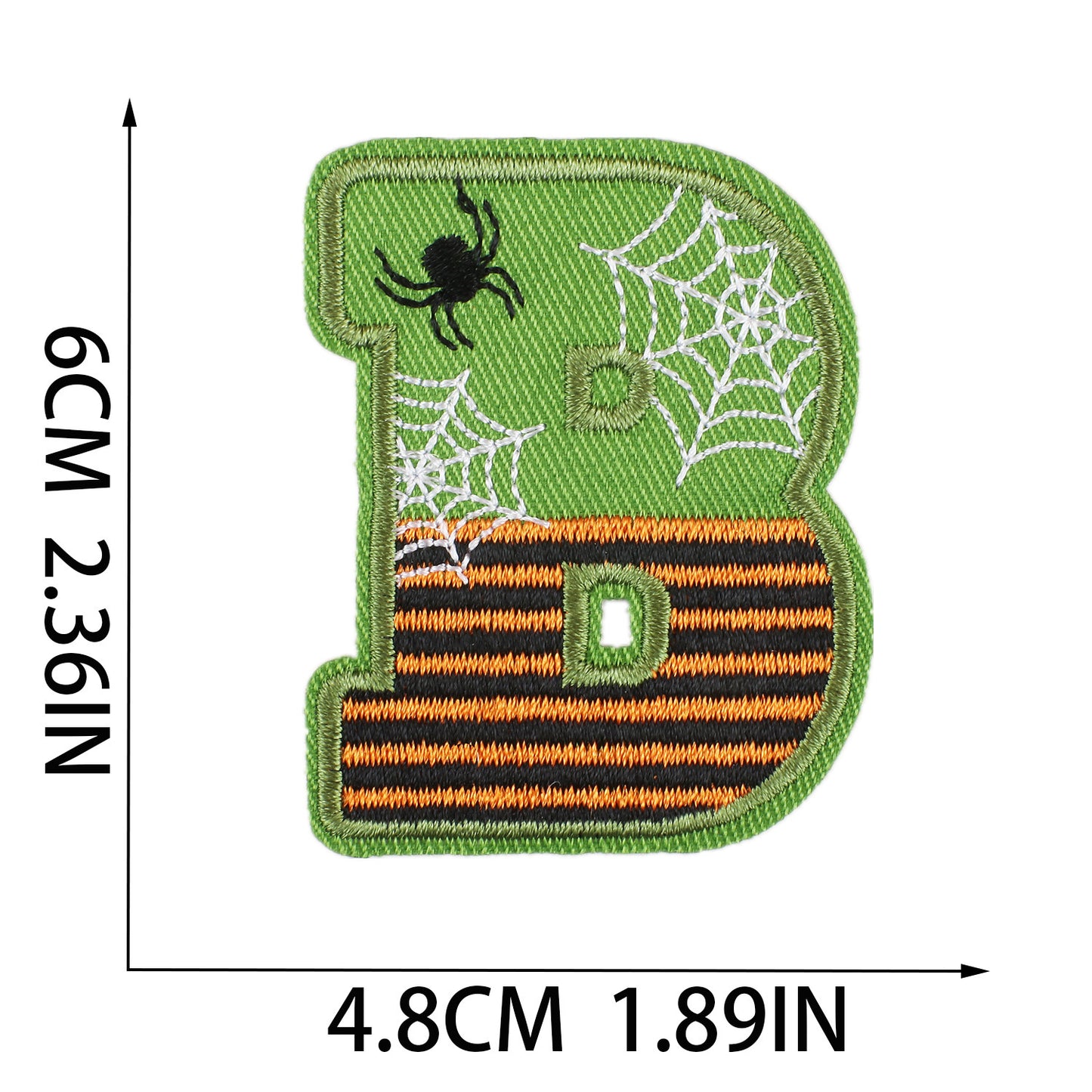 Halloween Embroidered Letter Patches A-Z | Iron-On Alphabet