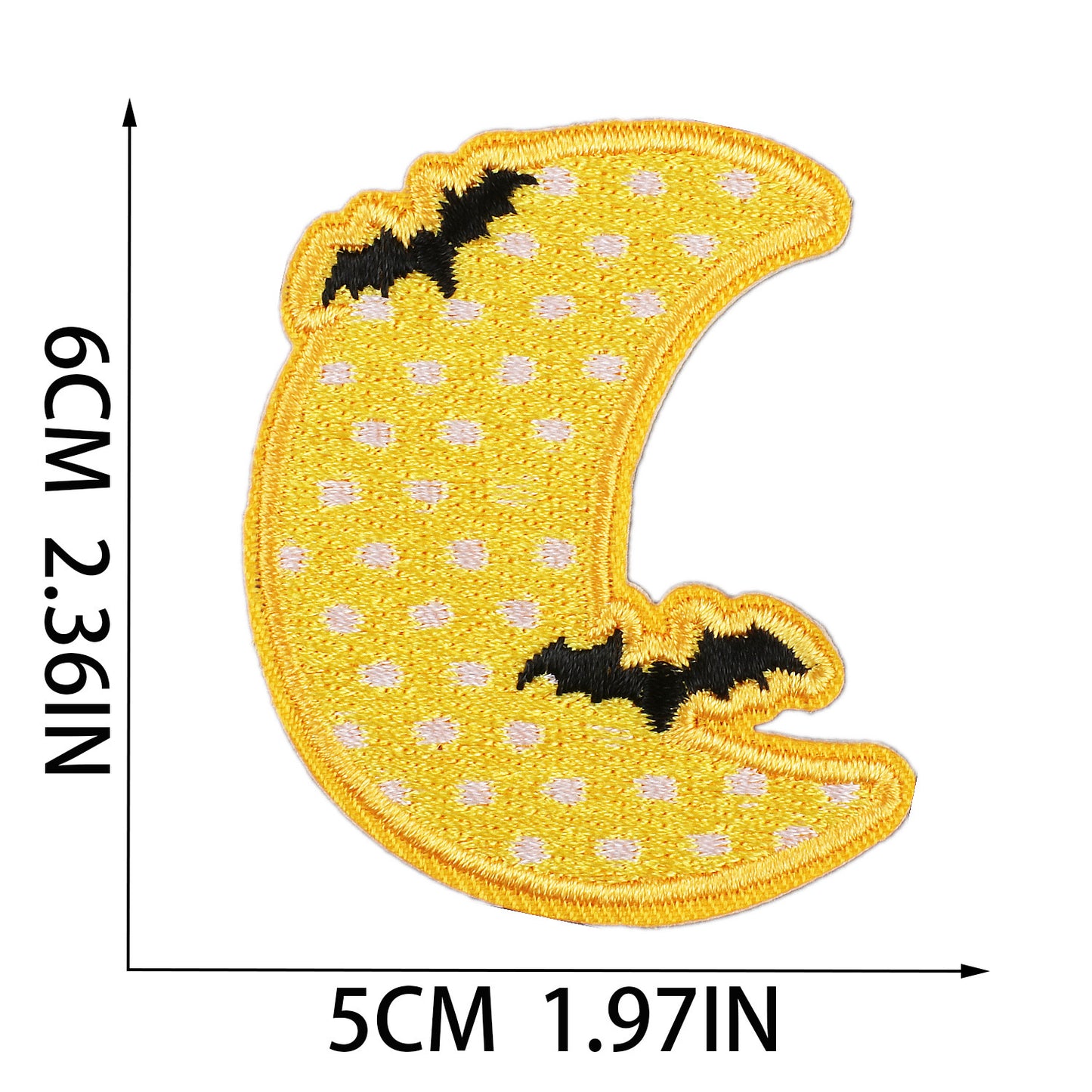 Halloween Embroidered Letter Patches A-Z | Iron-On Alphabet