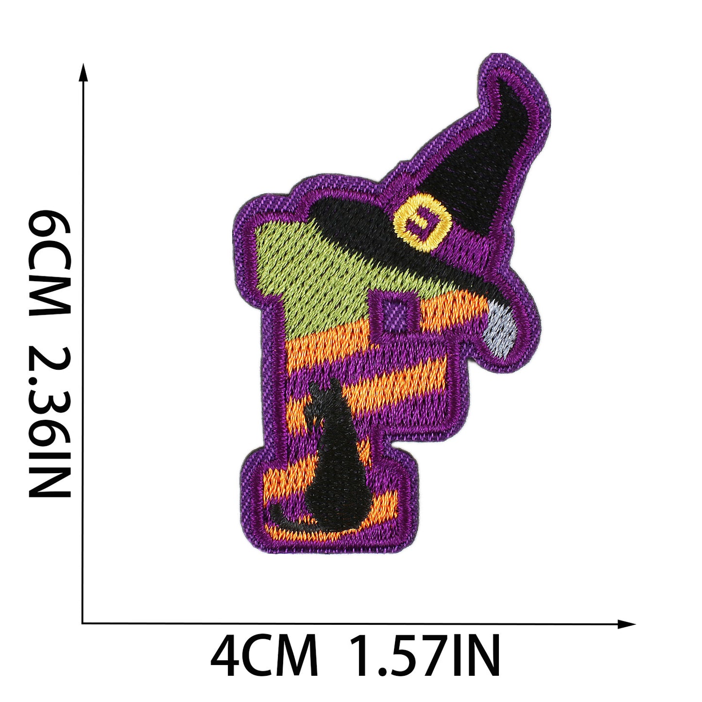 Halloween Embroidered Letter Patches A-Z | Iron-On Alphabet