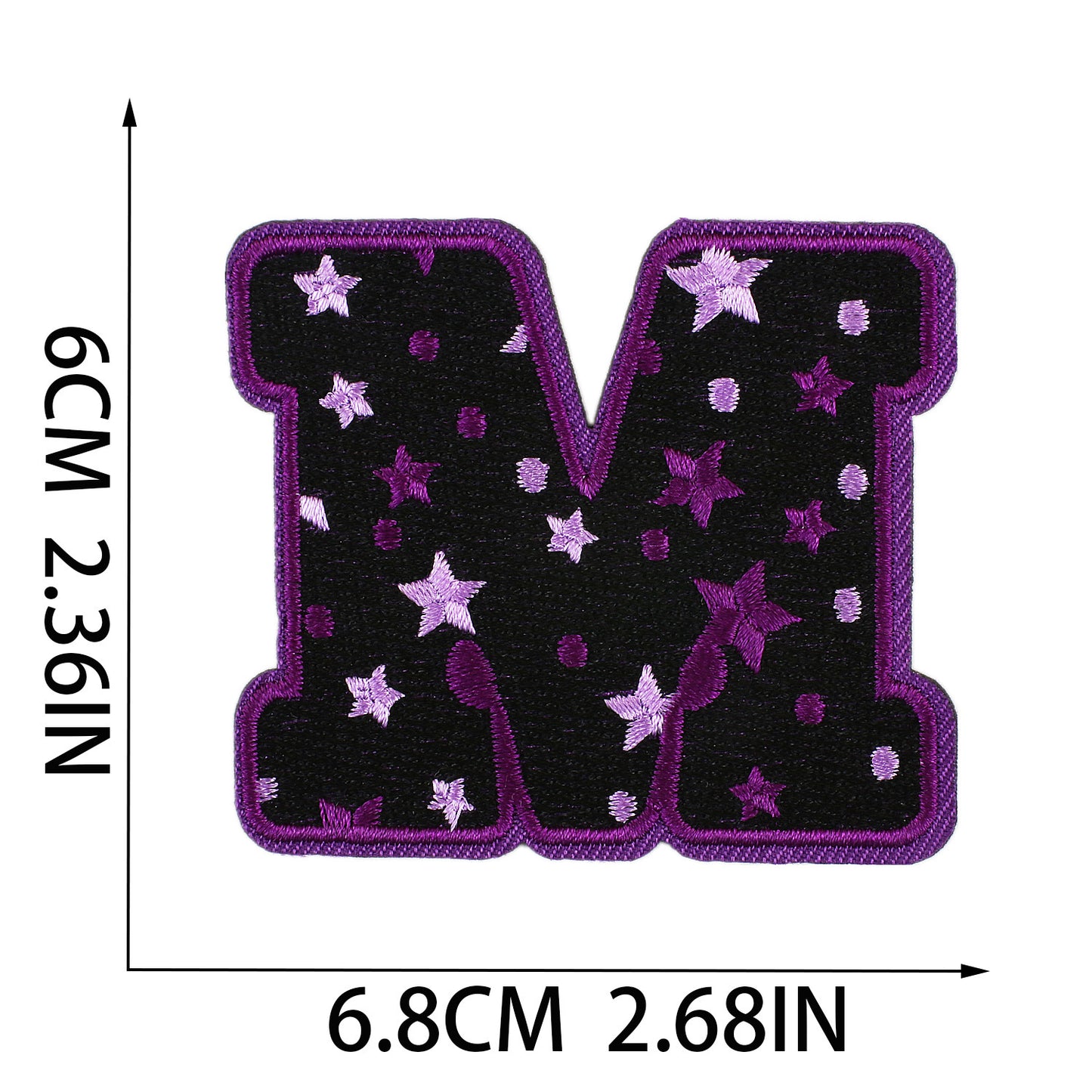 Halloween Embroidered Letter Patches A-Z | Iron-On Alphabet