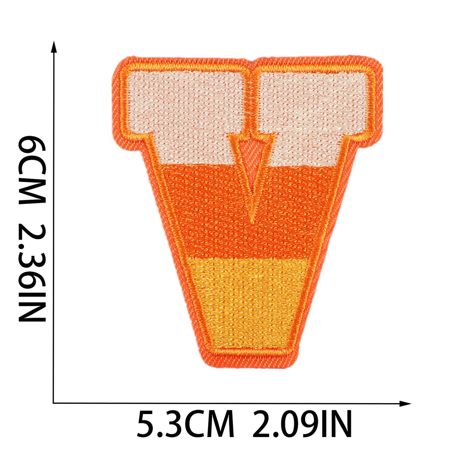 Halloween Embroidered Letter Patches A-Z | Iron-On Alphabet