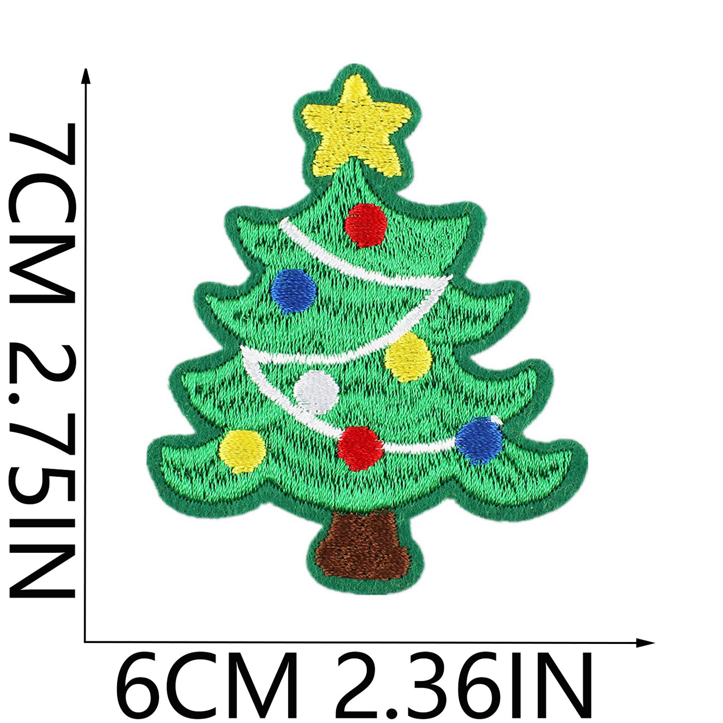 Christmas Embroidered Letter Patches A-Z | Iron-On Alphabet