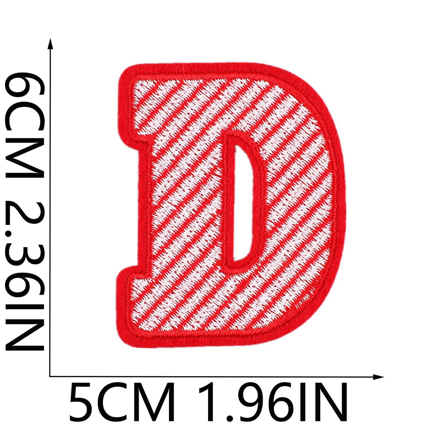Christmas Embroidered Letter Patches A-Z | Iron-On Alphabet