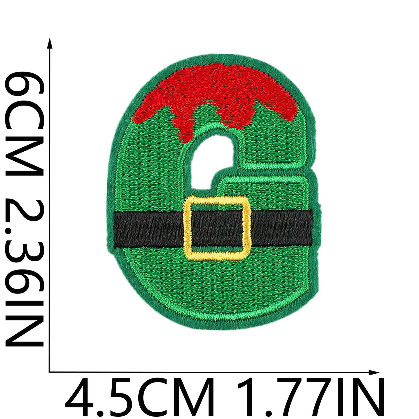 Christmas Embroidered Letter Patches A-Z | Iron-On Alphabet