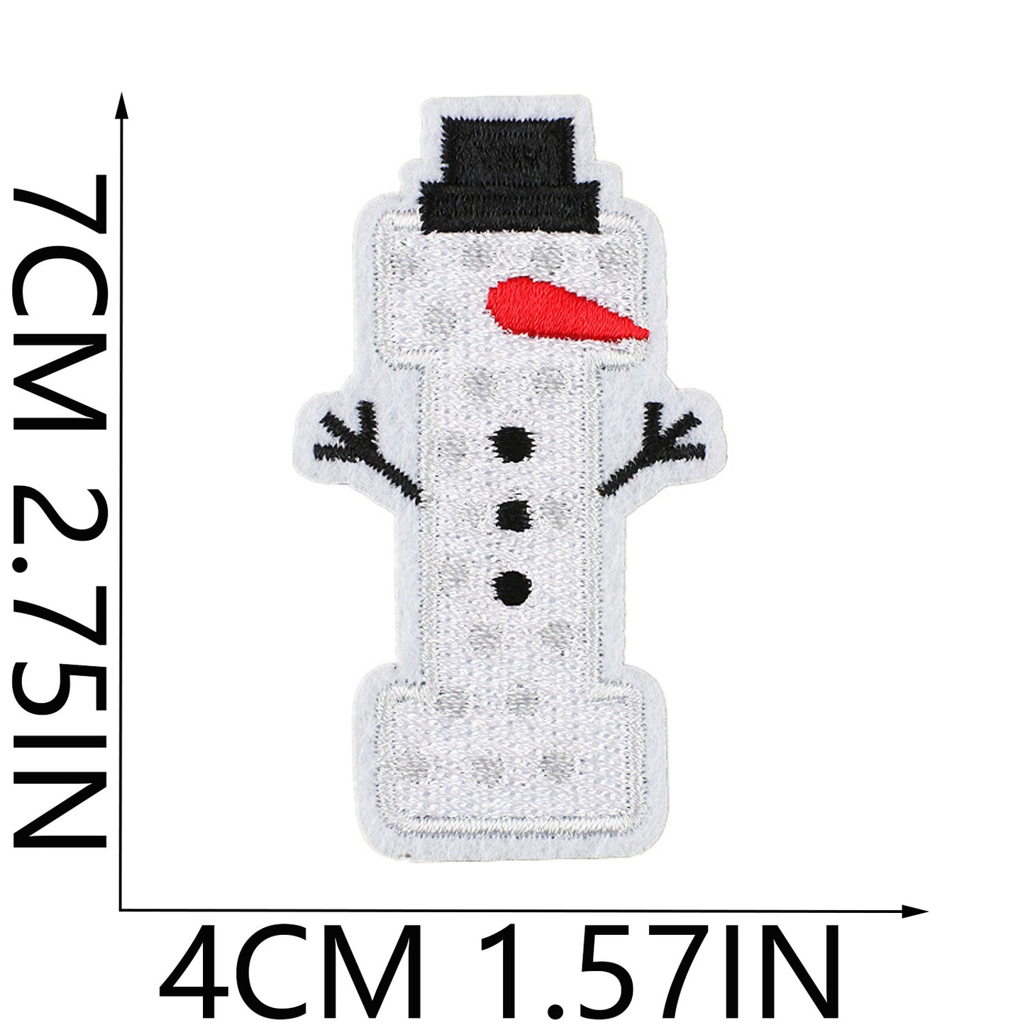 Christmas Embroidered Letter Patches A-Z | Iron-On Alphabet