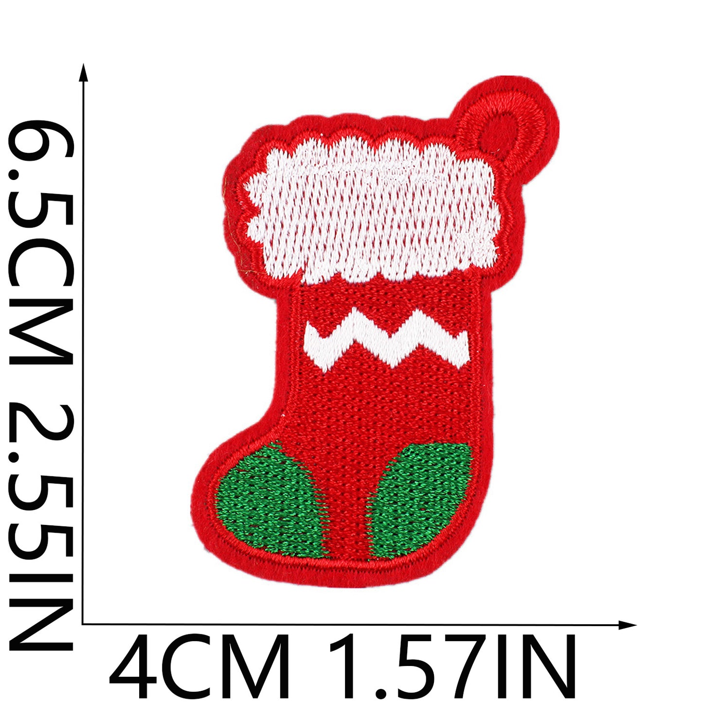 Christmas Embroidered Letter Patches A-Z | Iron-On Alphabet