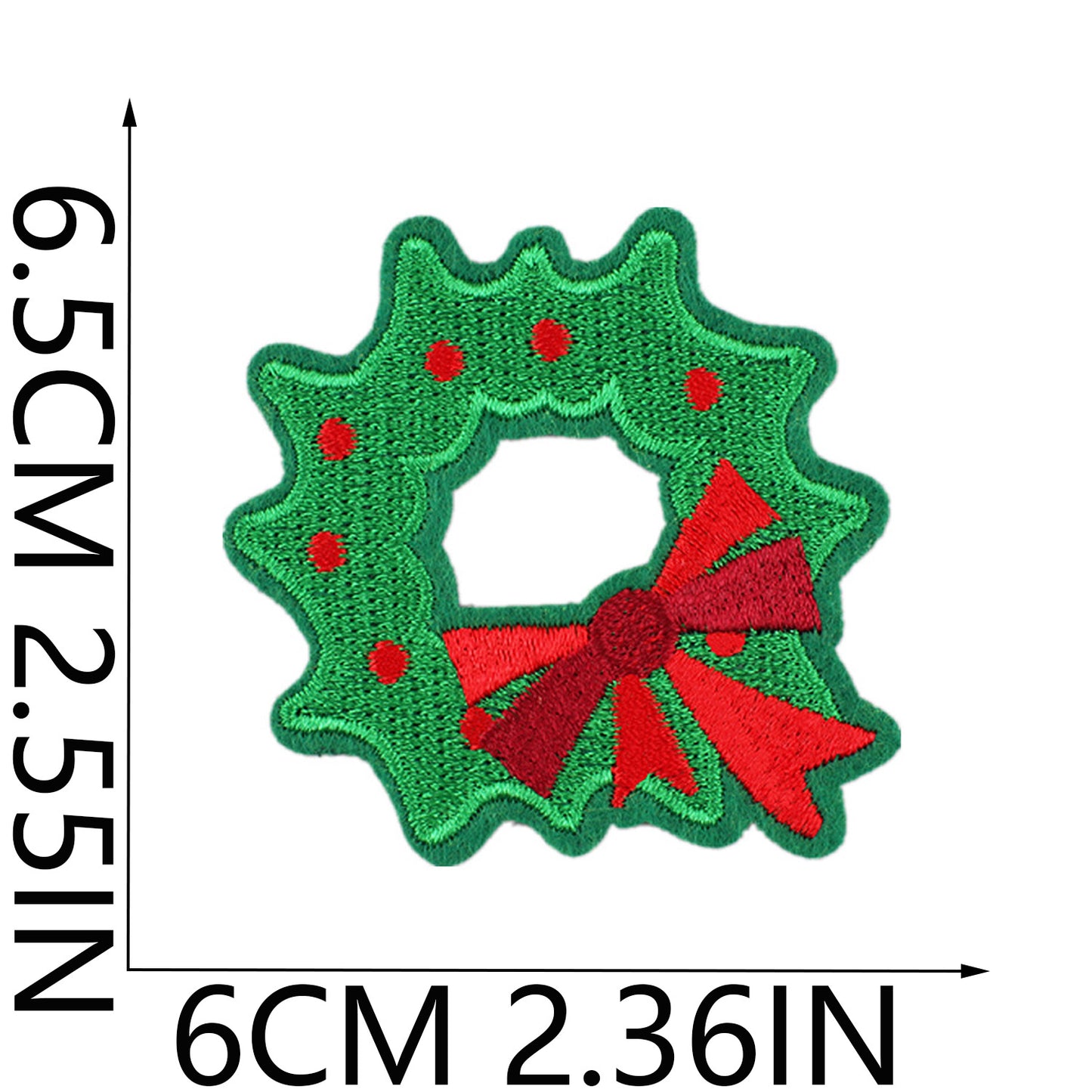 Christmas Embroidered Letter Patches A-Z | Iron-On Alphabet