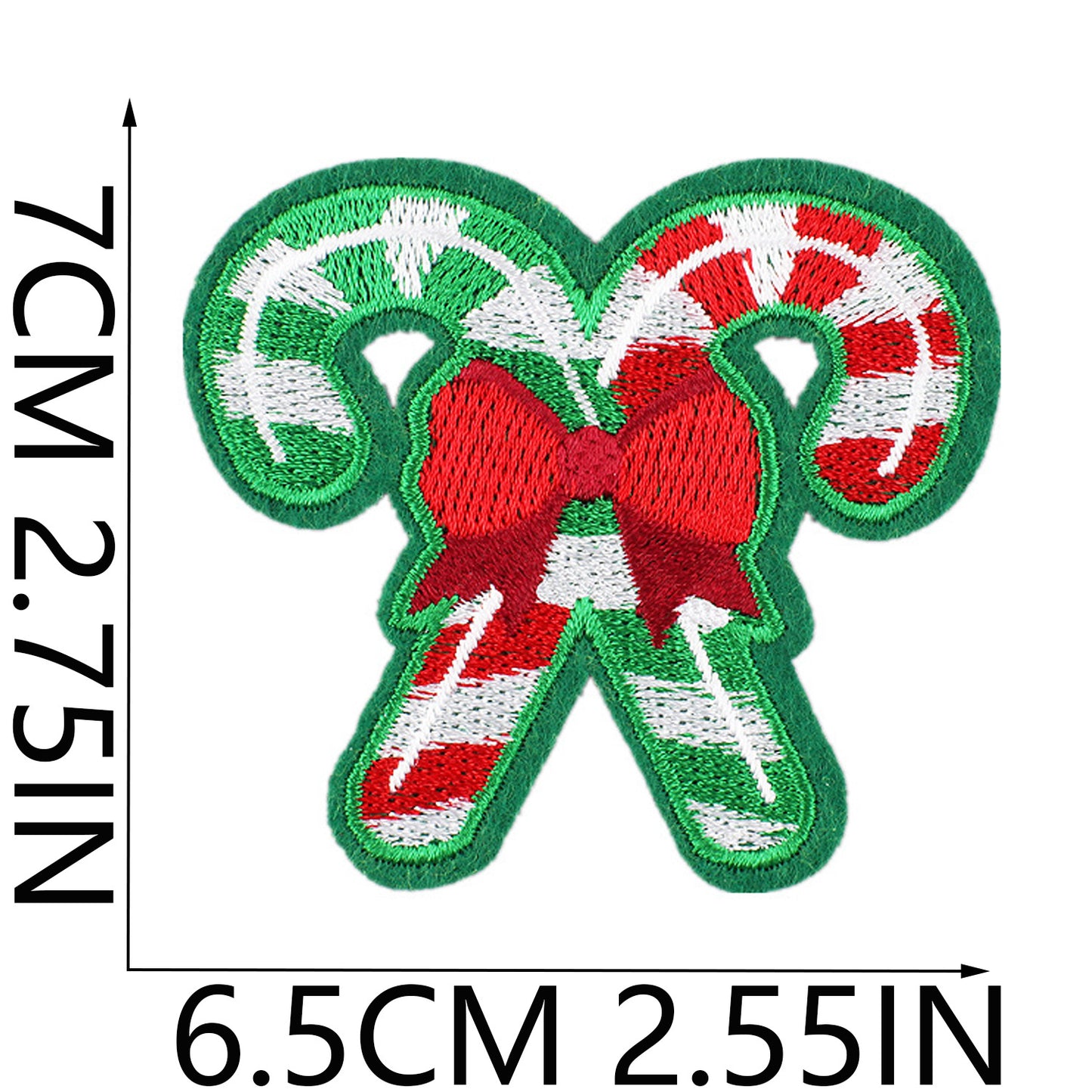 Christmas Embroidered Letter Patches A-Z | Iron-On Alphabet