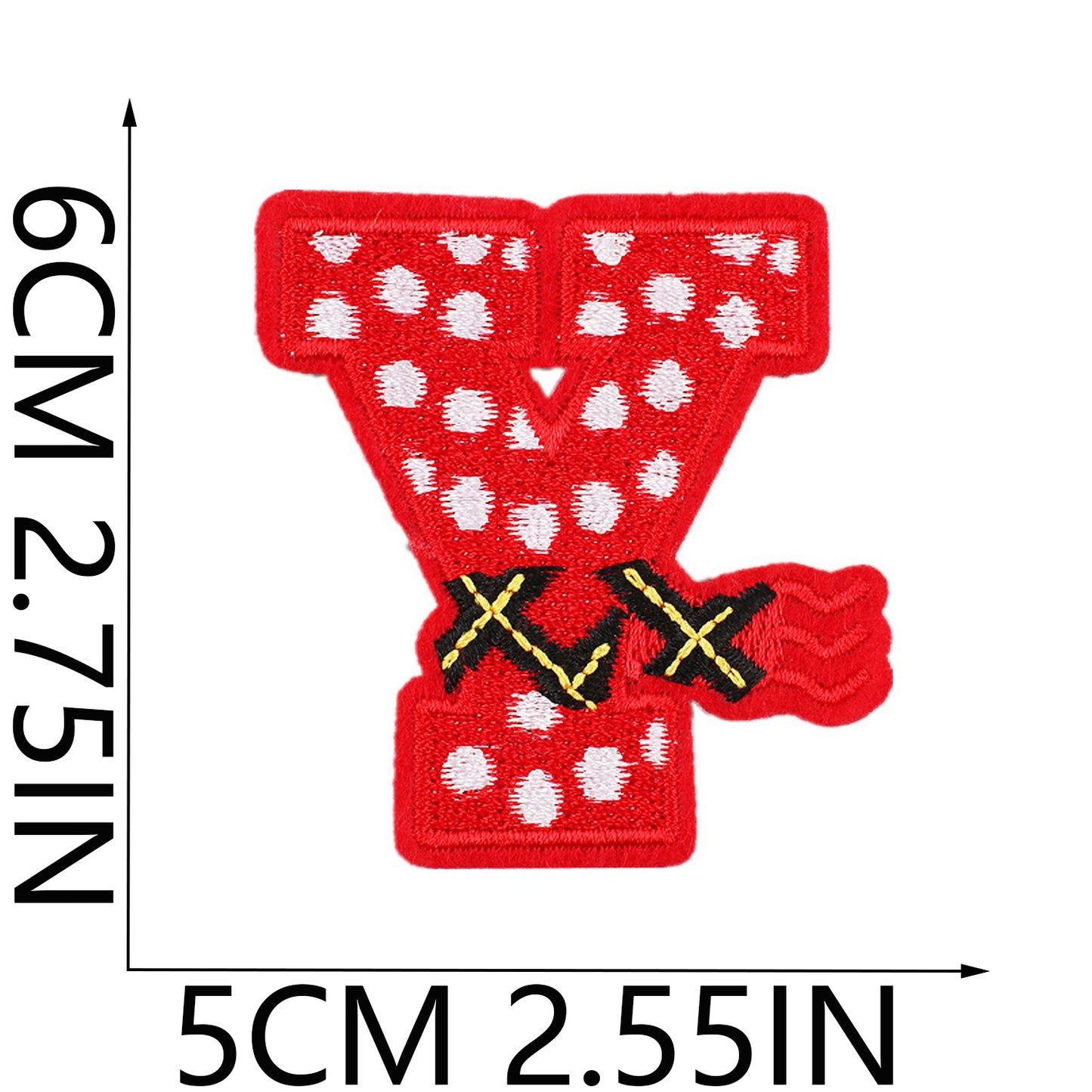 Christmas Embroidered Letter Patches A-Z | Iron-On Alphabet