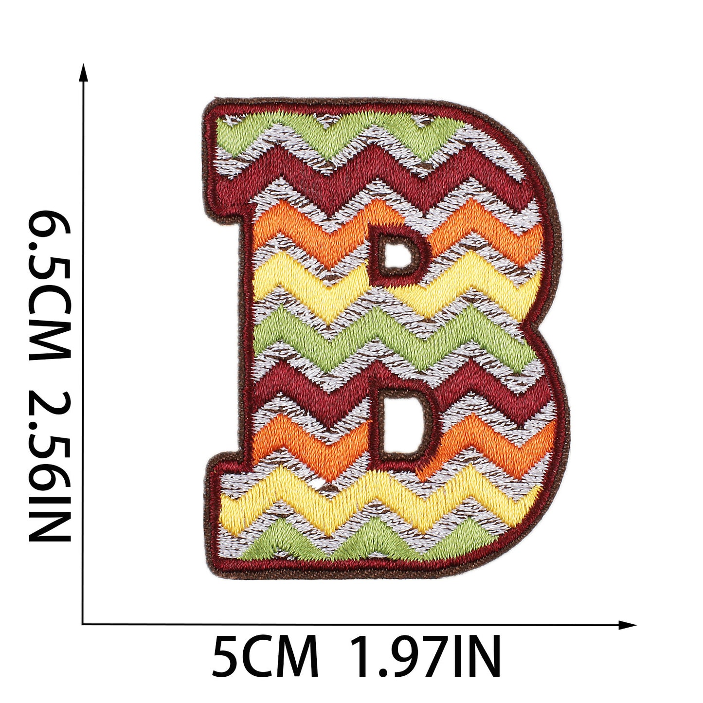 Thanksgiving Embroidered Letter Patches A-Z | Iron-On Festive Alphabet