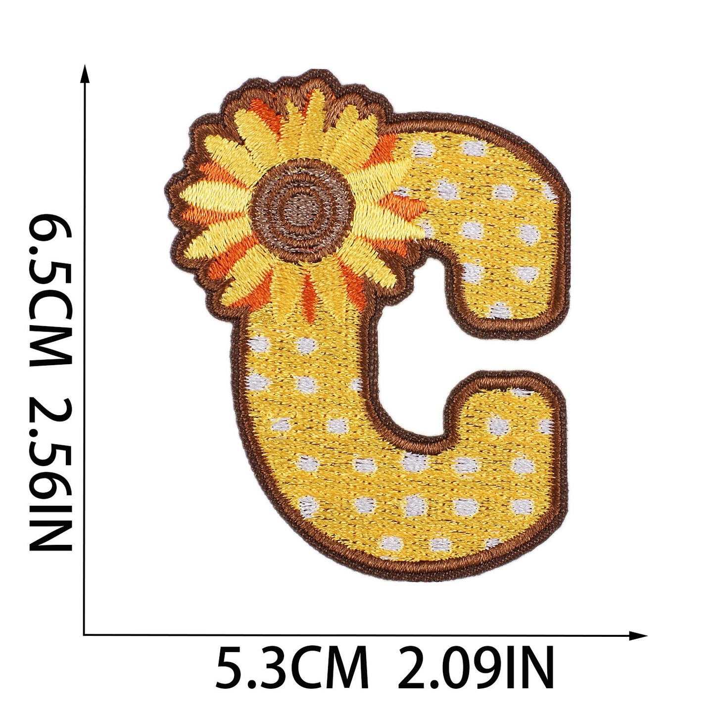 Thanksgiving Embroidered Letter Patches A-Z | Iron-On Festive Alphabet