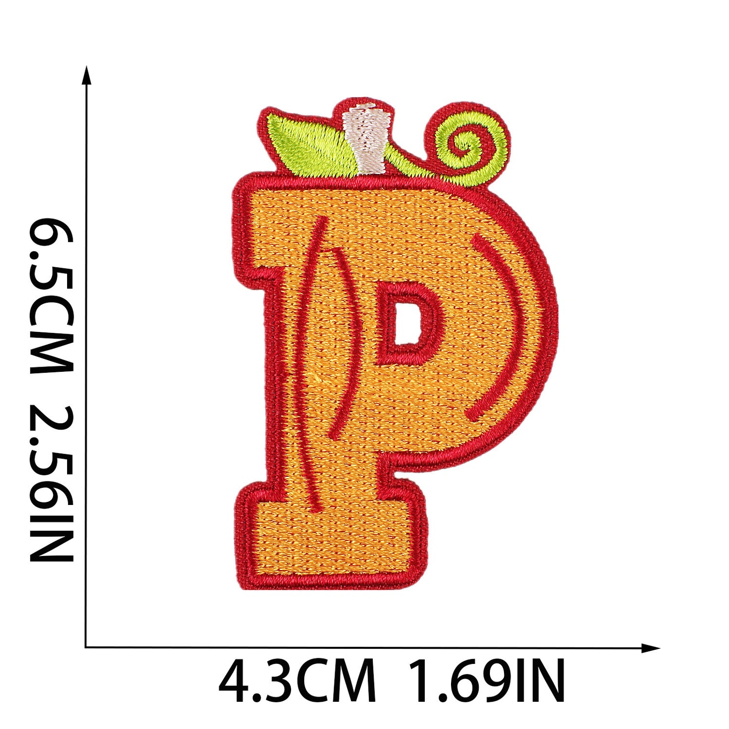 Thanksgiving Embroidered Letter Patches A-Z | Iron-On Festive Alphabet