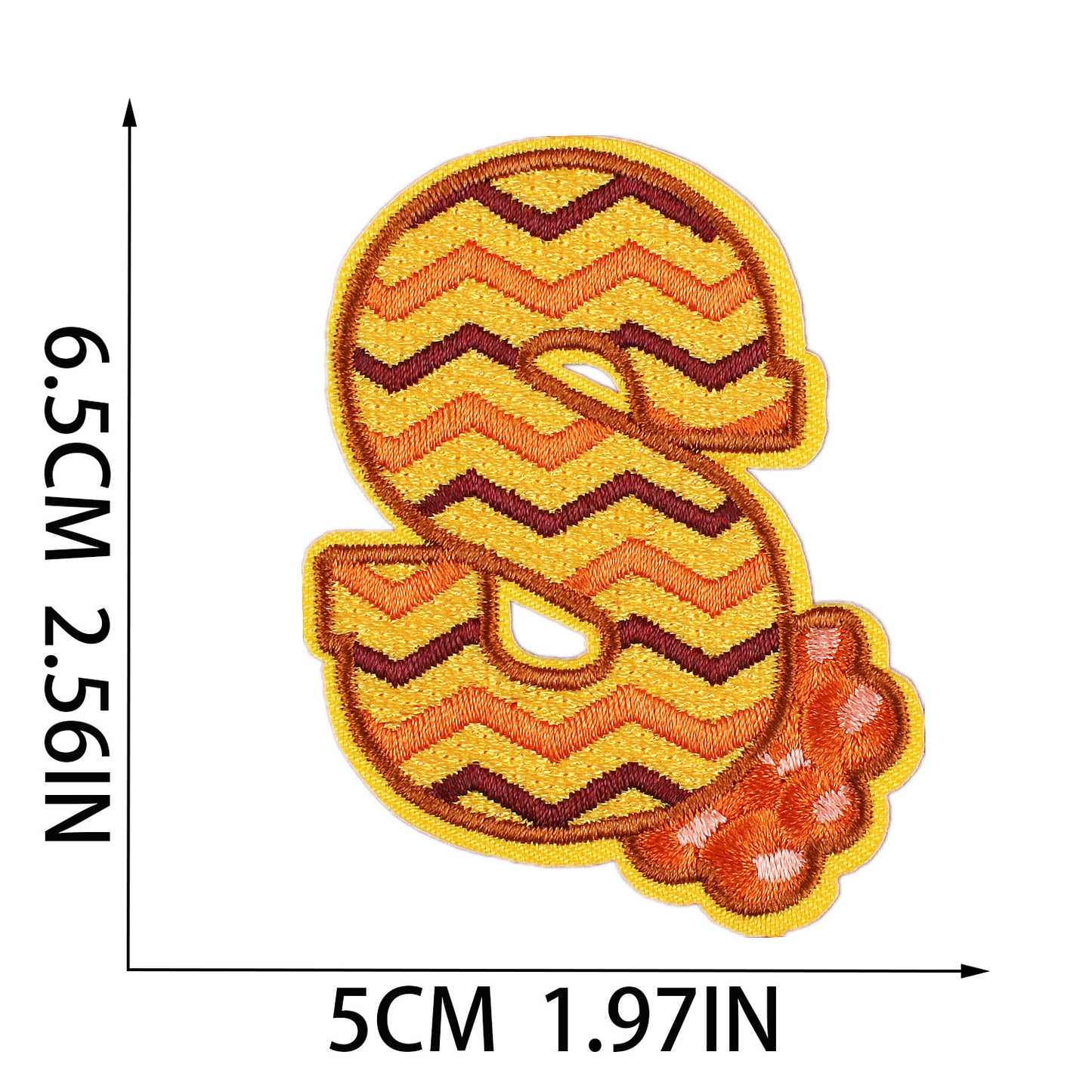 Thanksgiving Embroidered Letter Patches A-Z | Iron-On Festive Alphabet
