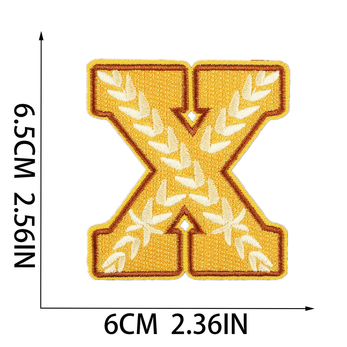 Thanksgiving Embroidered Letter Patches A-Z | Iron-On Festive Alphabet