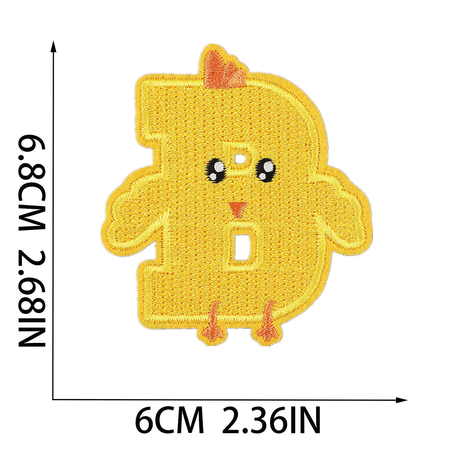 Easter Embroidered Letter Patches A-Z | Iron-On Festive Alphabet