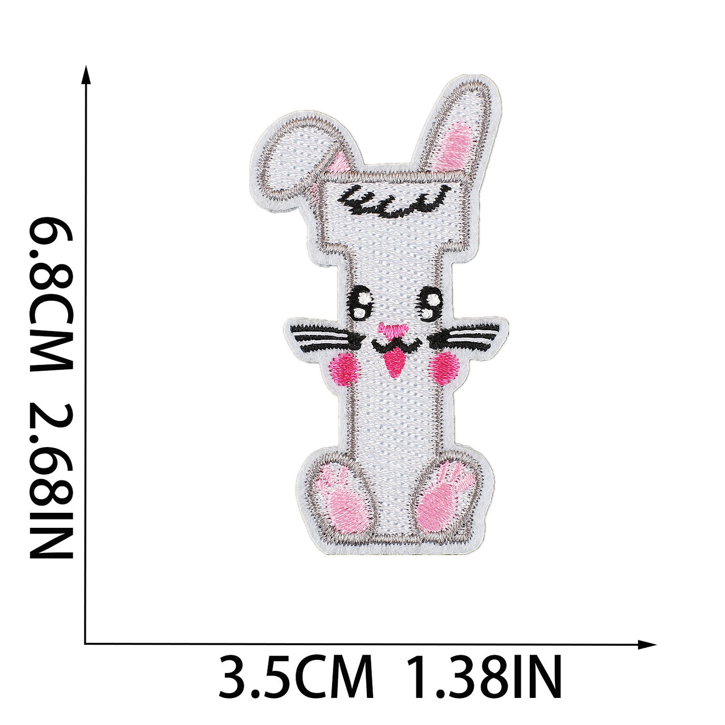 Easter Embroidered Letter Patches A-Z | Iron-On Festive Alphabet