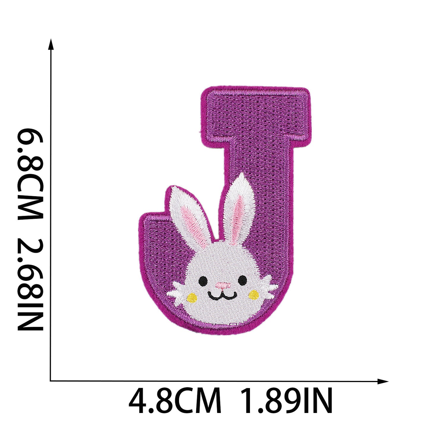 Easter Embroidered Letter Patches A-Z | Iron-On Festive Alphabet