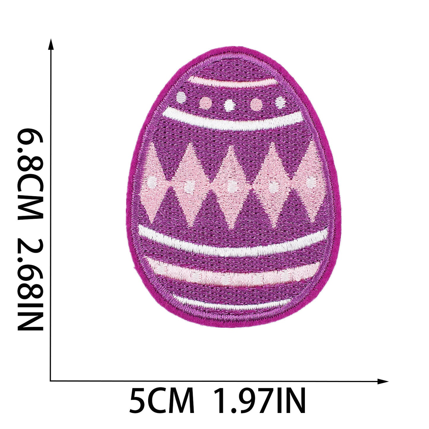 Easter Embroidered Letter Patches A-Z | Iron-On Festive Alphabet