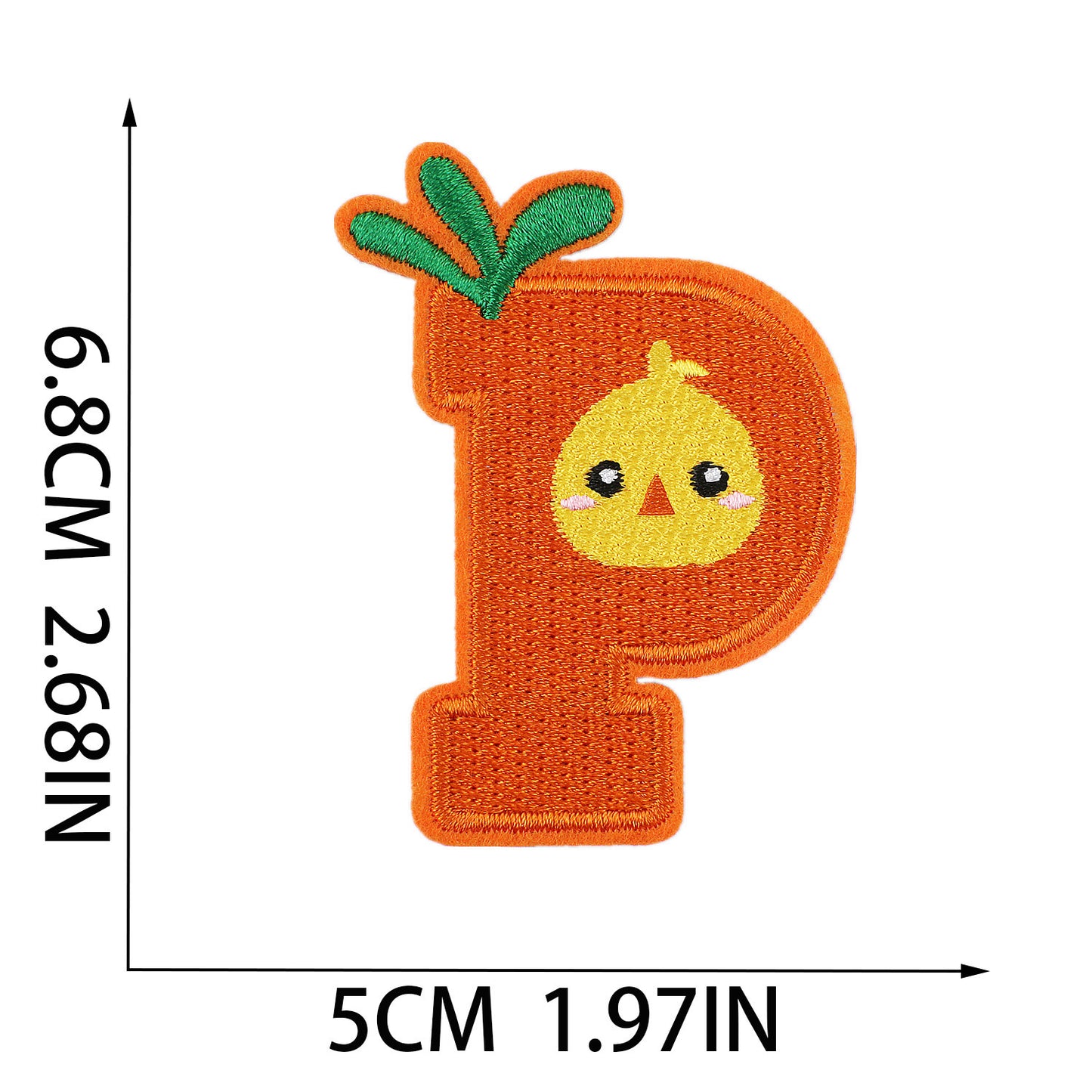 Easter Embroidered Letter Patches A-Z | Iron-On Festive Alphabet