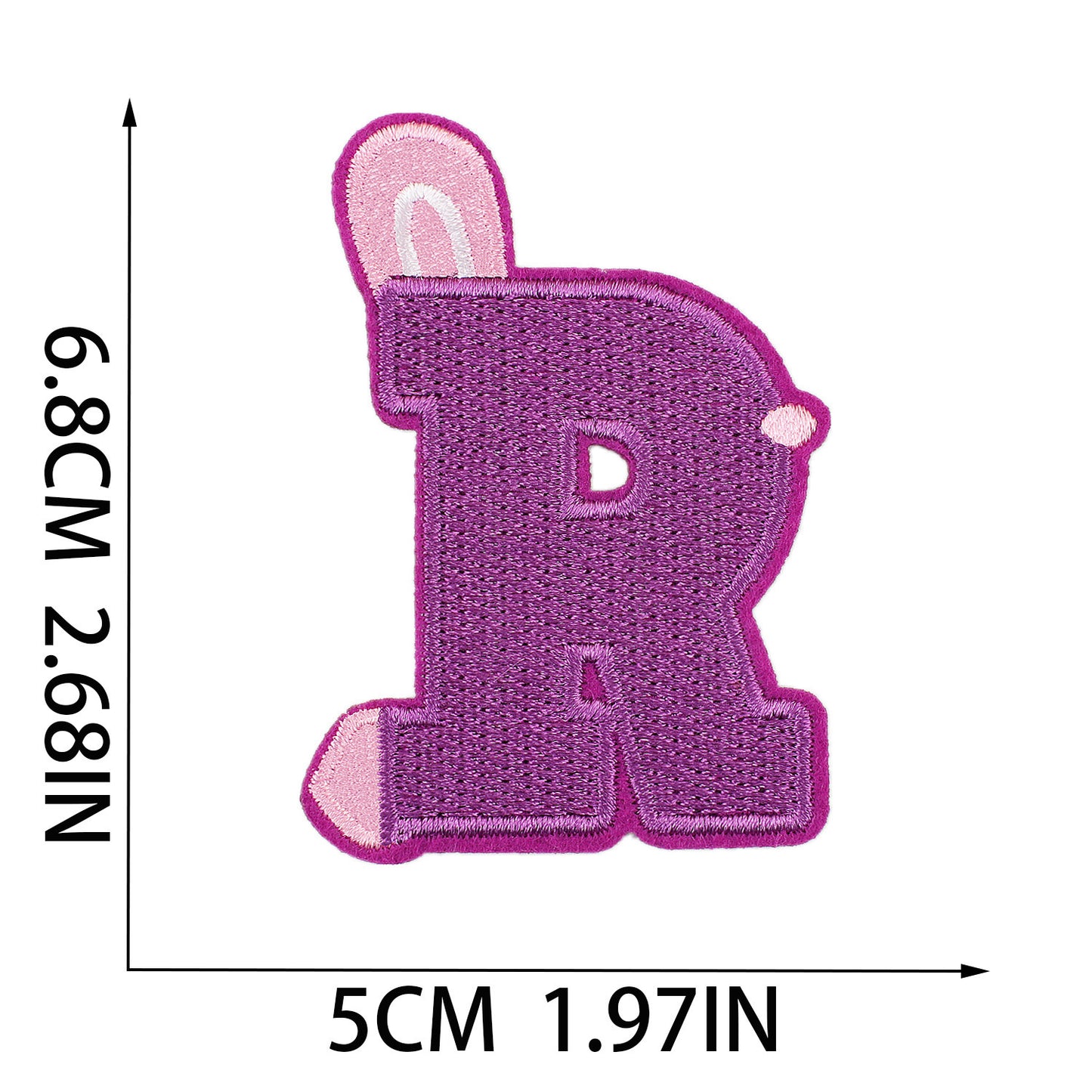Easter Embroidered Letter Patches A-Z | Iron-On Festive Alphabet